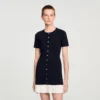 Mini knit dress with ruffle Mini knit dress with ruffle
