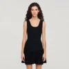 Mini knit dress with ruffle Mini knit dress with ruffle