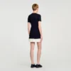 Mini knit dress with ruffle Mini knit dress with ruffle