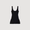 Mini knit dress with ruffle Mini knit dress with ruffle