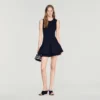 Mini knit dress with ruffles Mini knit dress with ruffles
