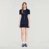 Mini knit dress with ruffles Mini knit dress with ruffles
