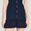Mini knit dress with ruffles Mini knit dress with ruffles