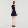 Mini knit dress with ruffles Mini knit dress with ruffles