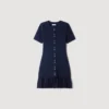 Mini knit dress with ruffles Mini knit dress with ruffles