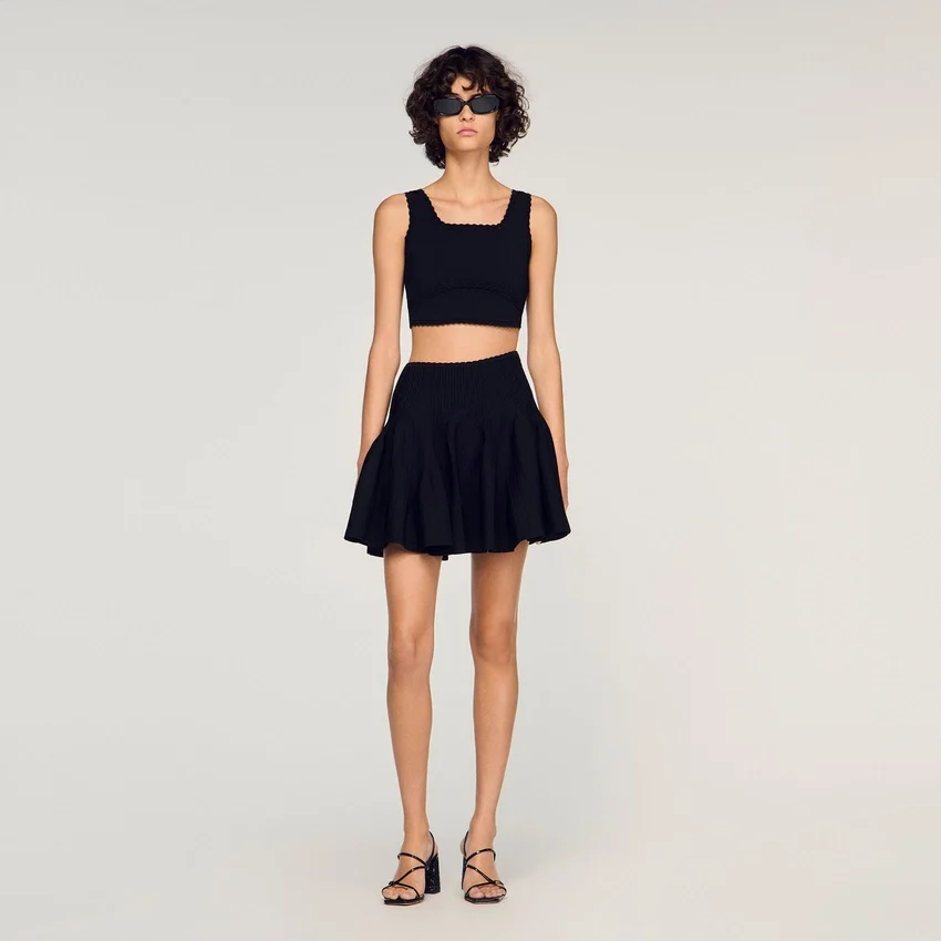 Mini knit godet skirt Mini knit godet skirt