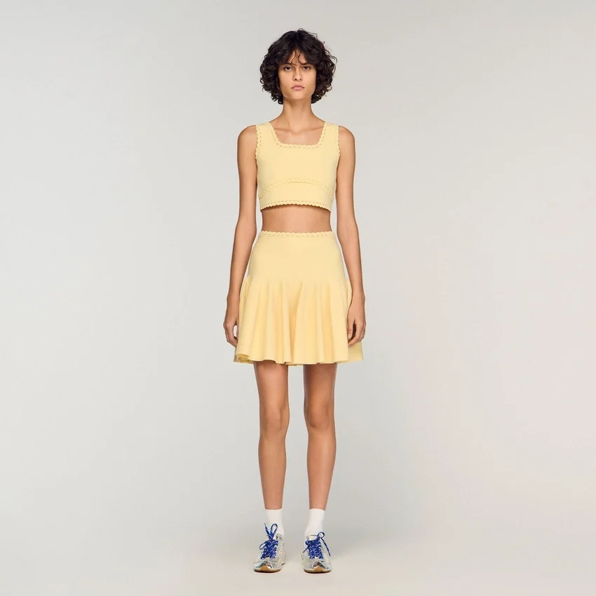 Mini knit skater skirt Mini knit skater skirt