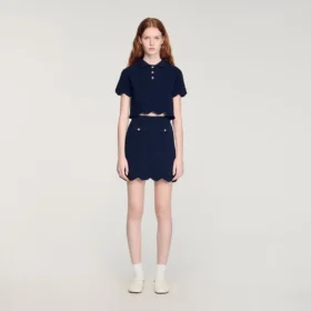 Mini knit skirt