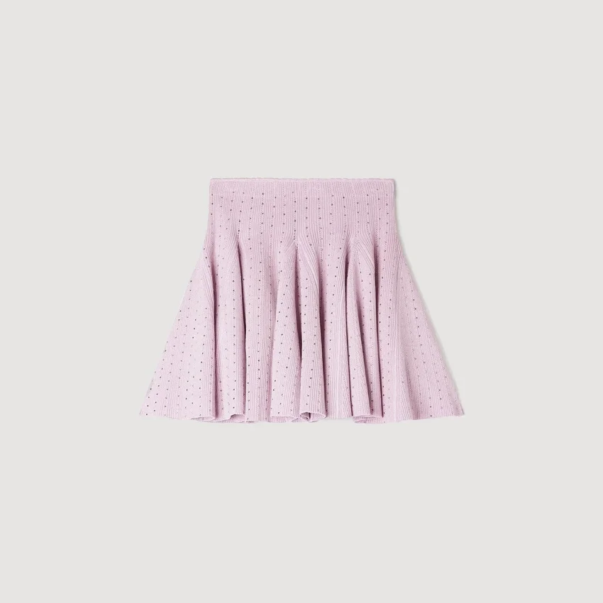 Mini rhinestone knit skirt Mini rhinestone knit skirt