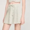 Mini rhinestone striped skirt Mini rhinestone striped skirt