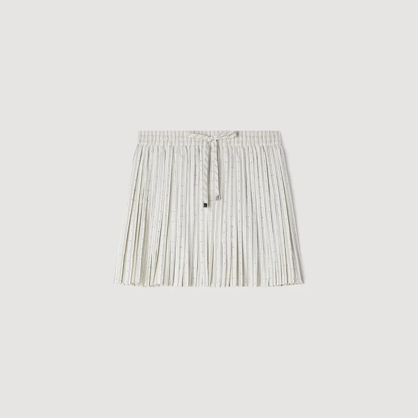 Mini rhinestone striped skirt Mini rhinestone striped skirt