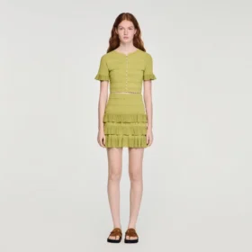 Mini ruffled skirt