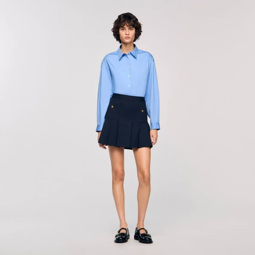 Mini striped pleated skirt Mini striped pleated skirt