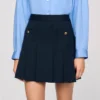 Mini striped pleated skirt Mini striped pleated skirt