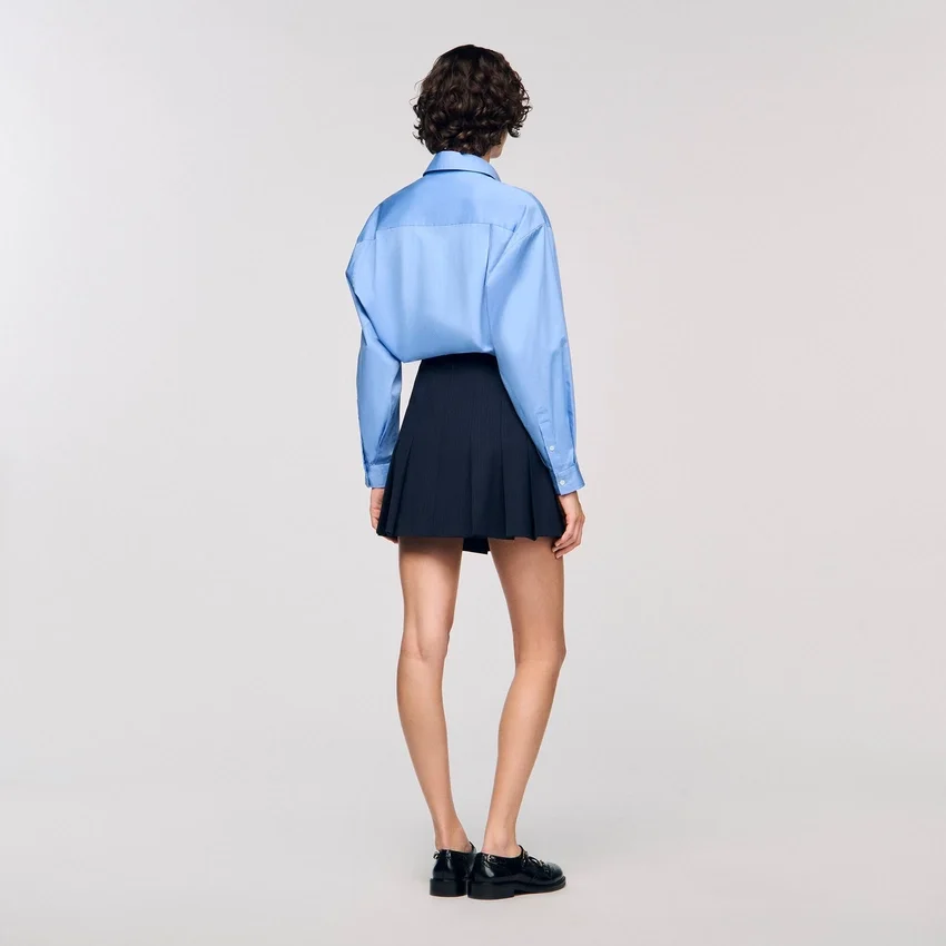 Mini striped pleated skirt Mini striped pleated skirt