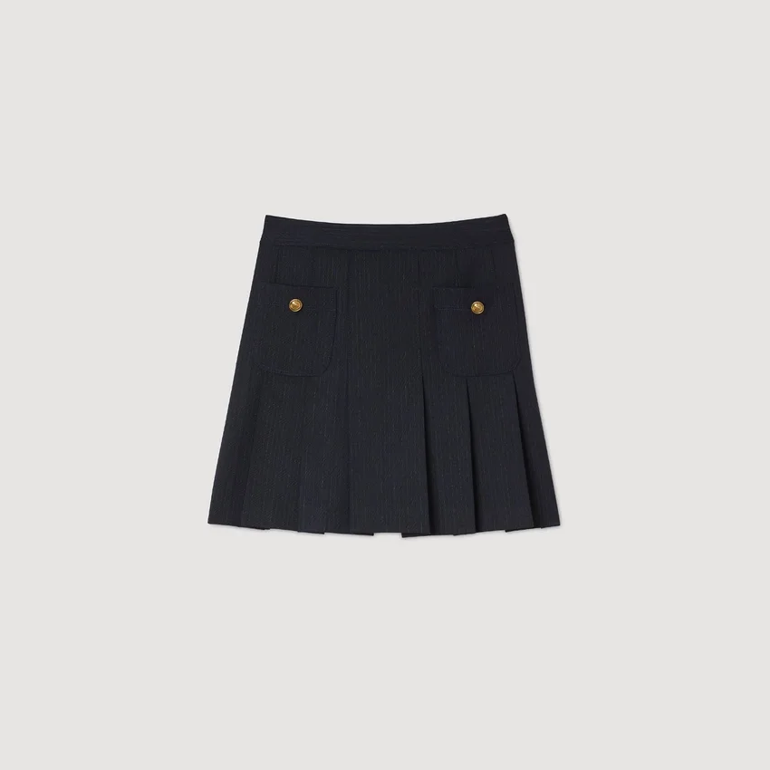 Mini striped pleated skirt Mini striped pleated skirt