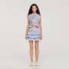 Mini striped ruffled skirt Mini striped ruffled skirt