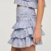 Mini striped ruffled skirt Mini striped ruffled skirt