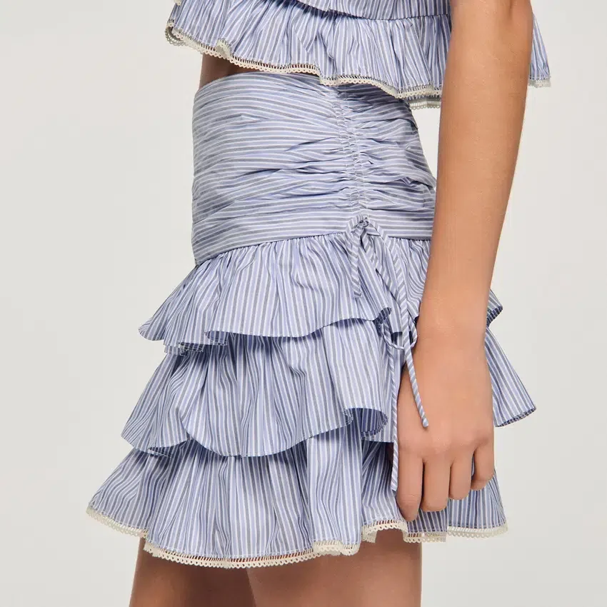 Mini striped ruffled skirt Mini striped ruffled skirt