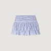 Mini striped ruffled skirt Mini striped ruffled skirt