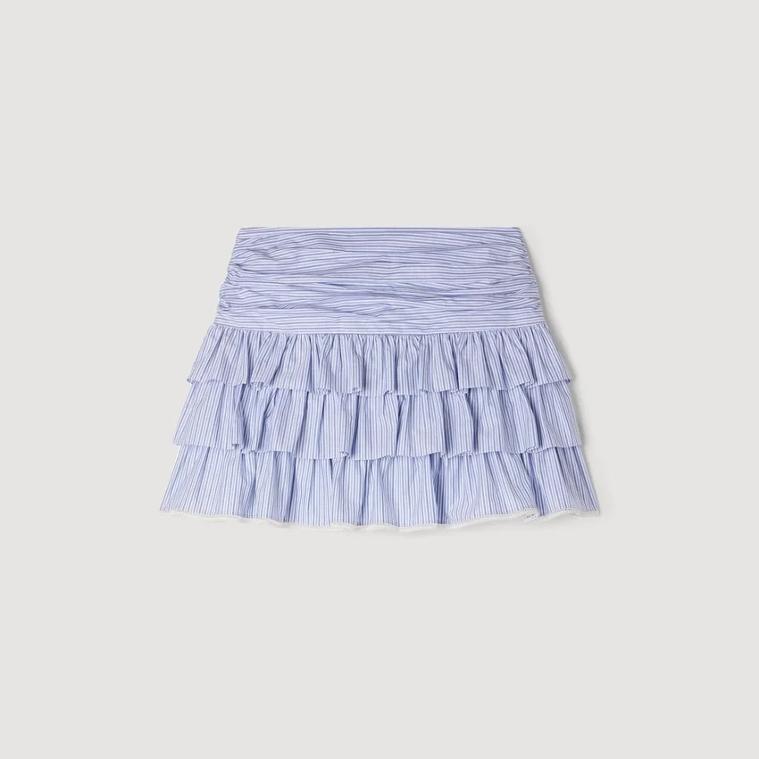 Mini striped ruffled skirt Mini striped ruffled skirt