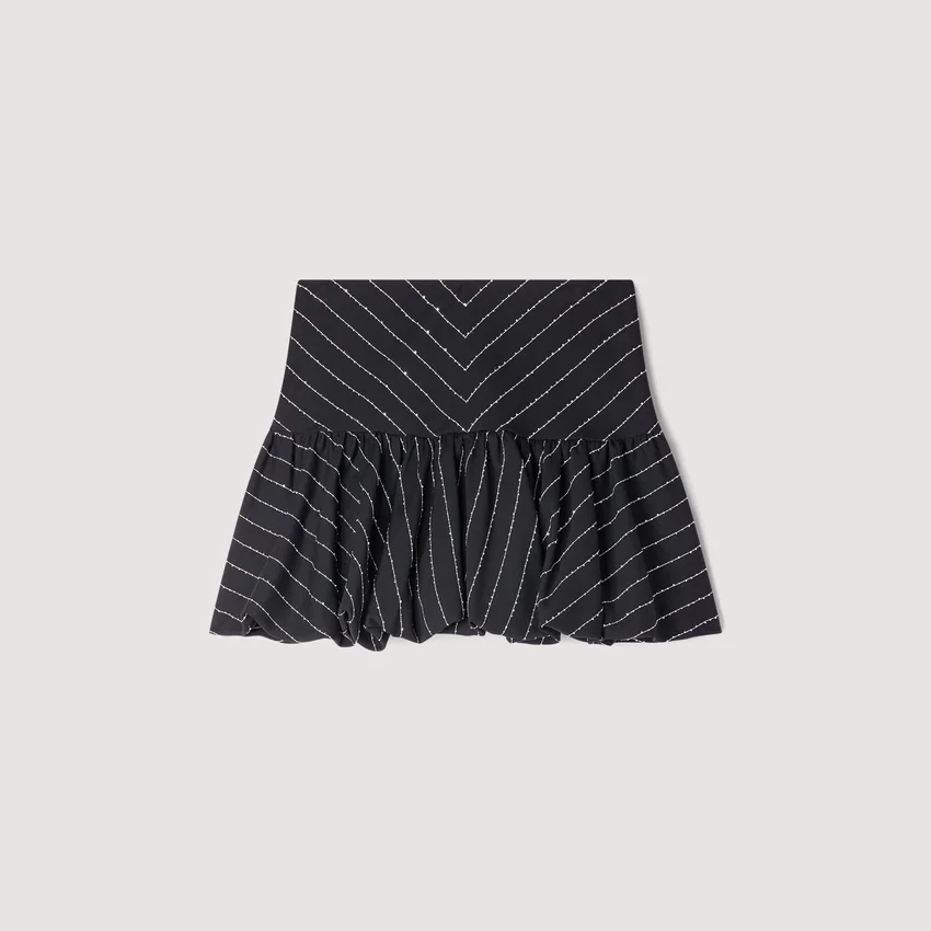 Mini striped sequin skirt Mini striped sequin skirt
