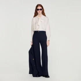 Minimal chalk-striped trousers