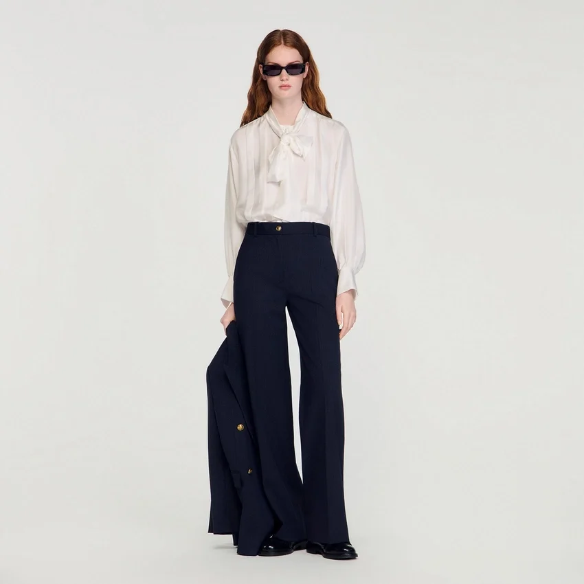Minimal chalk-striped trousers Minimal chalk-striped trousers