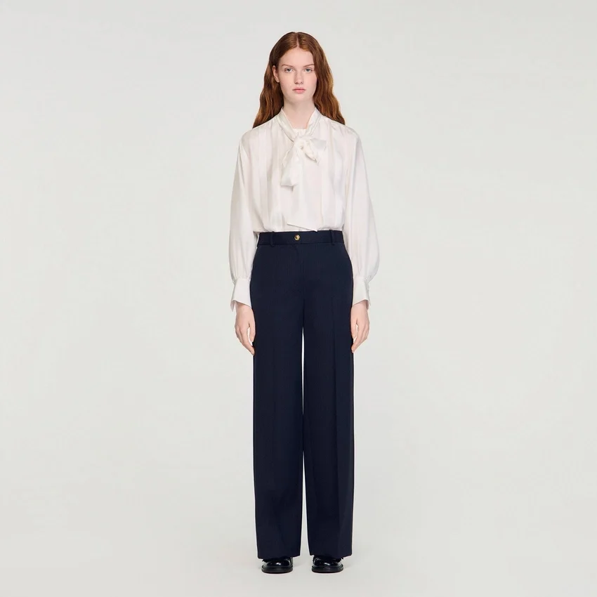 Minimal chalk-striped trousers Minimal chalk-striped trousers