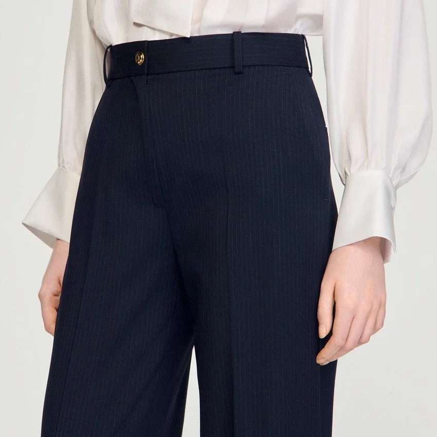 Minimal chalk-striped trousers Minimal chalk-striped trousers