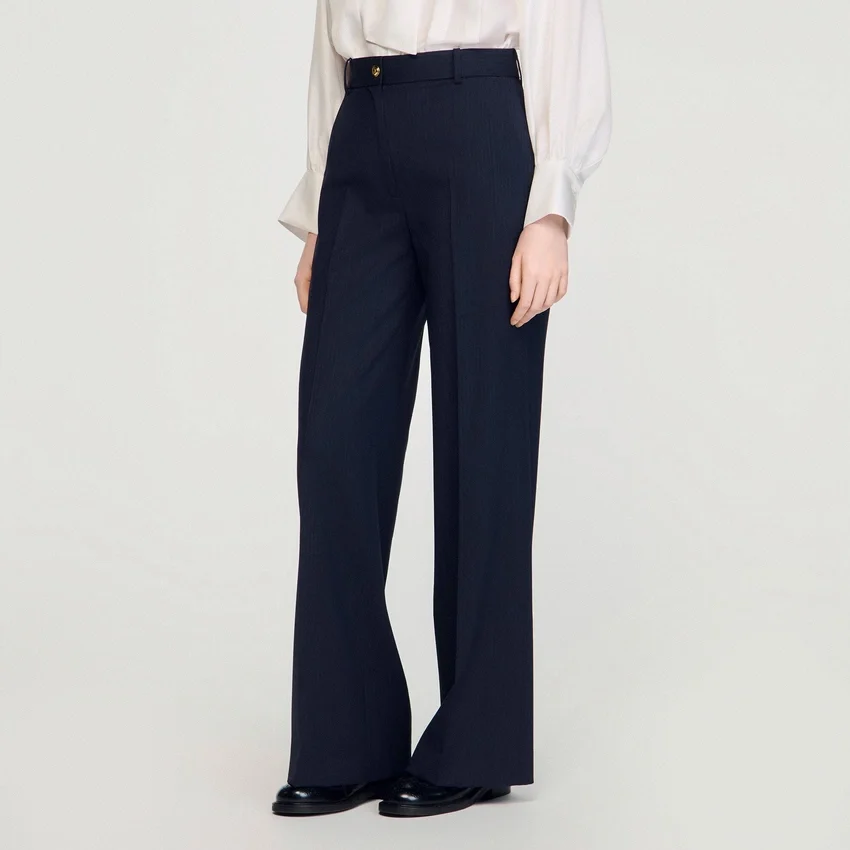 Minimal chalk-striped trousers Minimal chalk-striped trousers