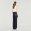 Mixed-material satin trousers Mixed-material satin trousers
