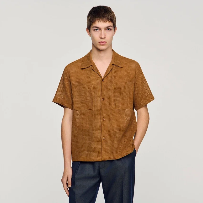 Openwork mesh shirt Openwork mesh shirt