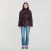 Oversized leather collar jacket Oversized leather collar jacket