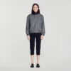 Oversized leather-collar jacket Oversized leather-collar jacket