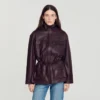 Oversized leather collar jacket Oversized leather collar jacket