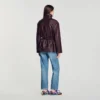 Oversized leather collar jacket Oversized leather collar jacket