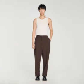 Oversized wool trousers