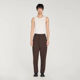 Oversized wool trousers