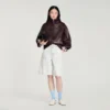 Oversized zip-up leather jacket Oversized zip-up leather jacket