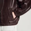Oversized zip-up leather jacket Oversized zip-up leather jacket