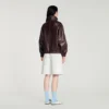 Oversized zip-up leather jacket Oversized zip-up leather jacket