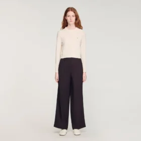 Padded round neck cropped cardigan Padded round neck cropped cardigan