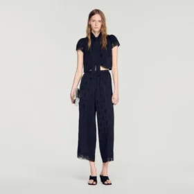 Paisley jacquard crop top Paisley jacquard crop top