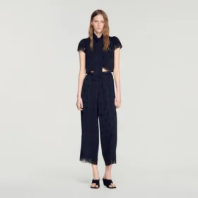 Paisley jacquard crop top Paisley jacquard crop top