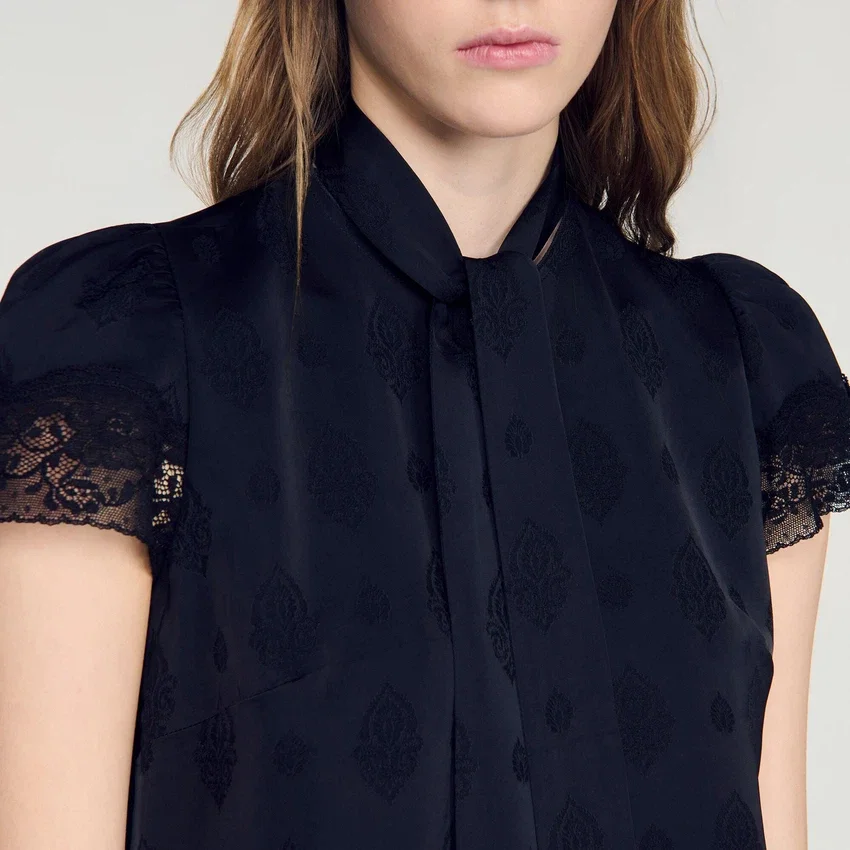 Paisley jacquard crop top Paisley jacquard crop top