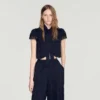 Paisley jacquard crop top Paisley jacquard crop top