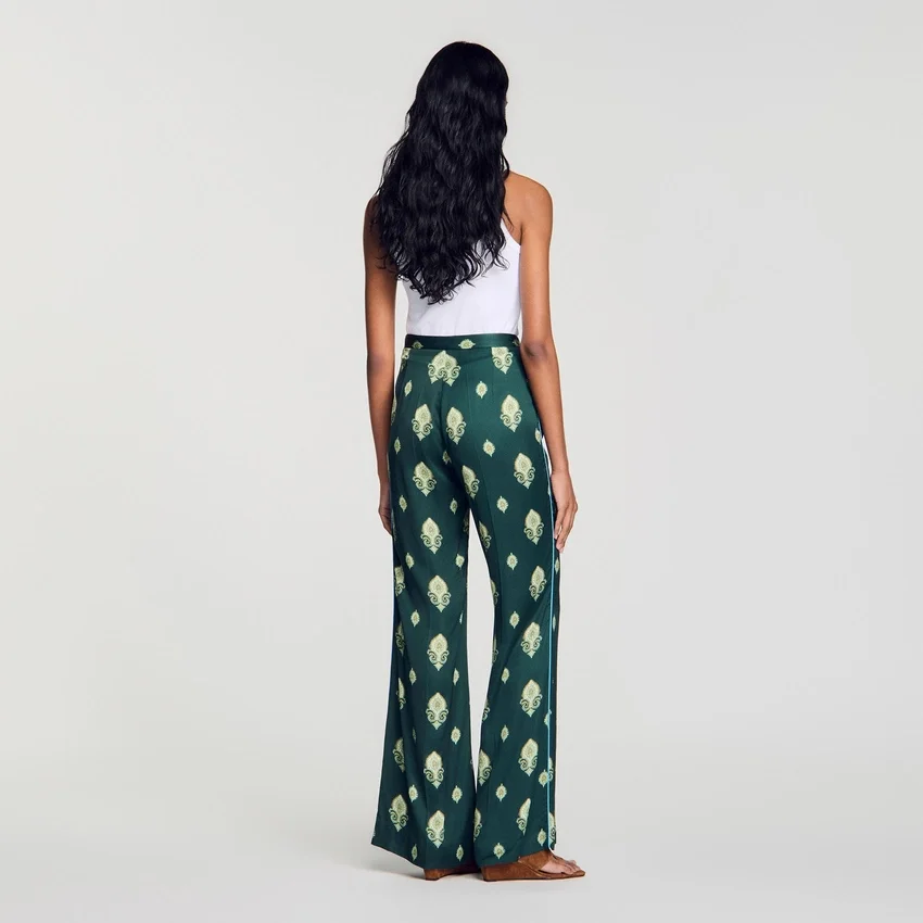 Paisley-print flowy trousers Paisley-print flowy trousers