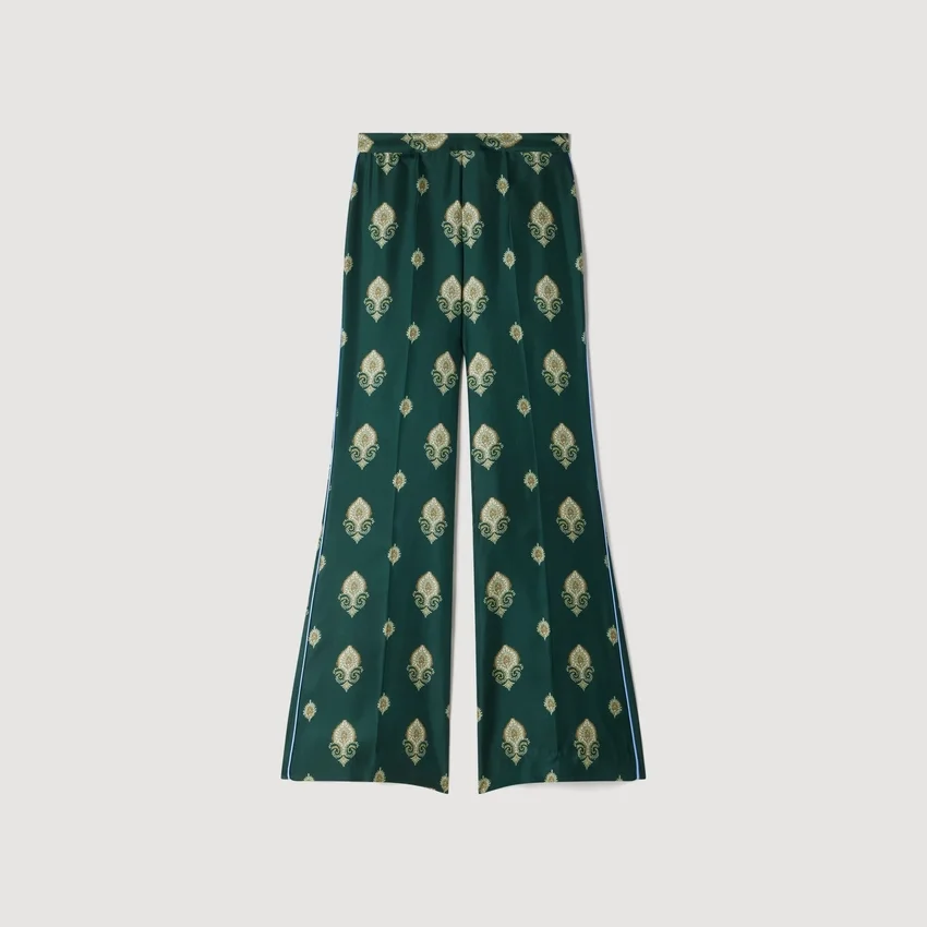 Paisley-print flowy trousers Paisley-print flowy trousers