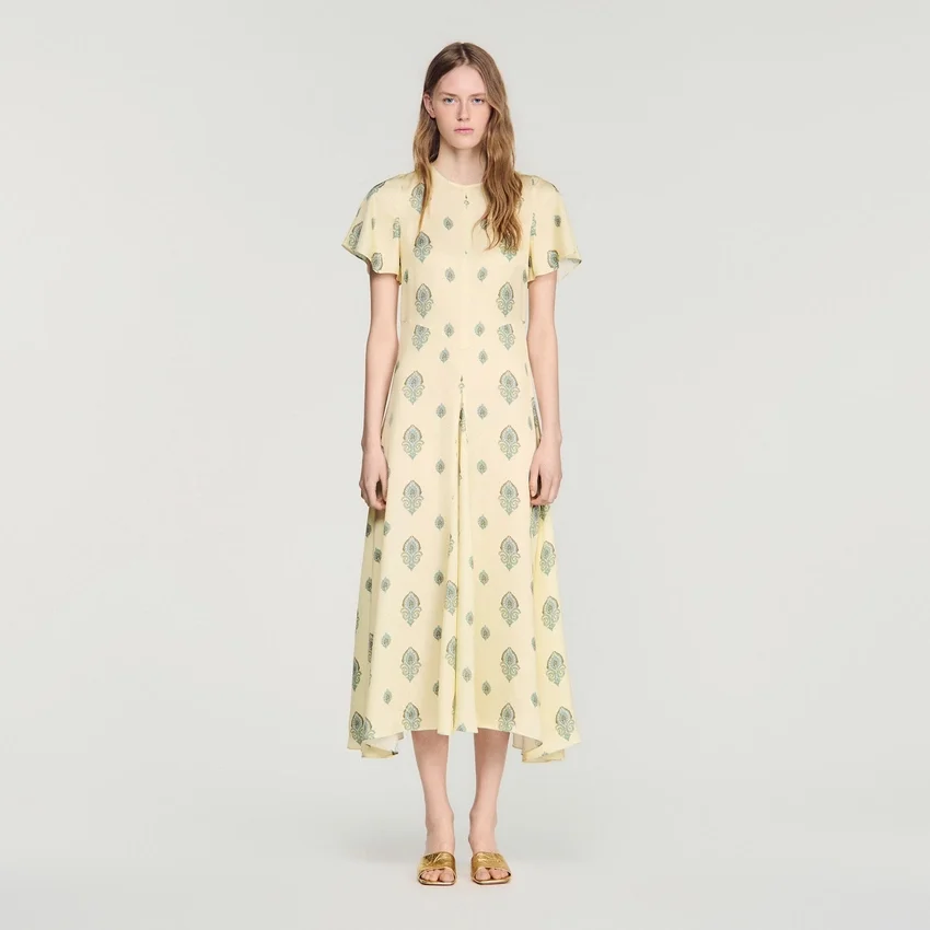 Paisley print midi dress Paisley print midi dress